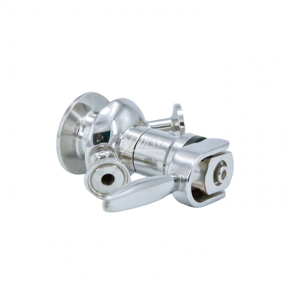 YOULI Hygienic Food Grade Sanitary Stainless Steel 304 316L Manual Plastic Handle Sterile Tri Clamped Sample Valve