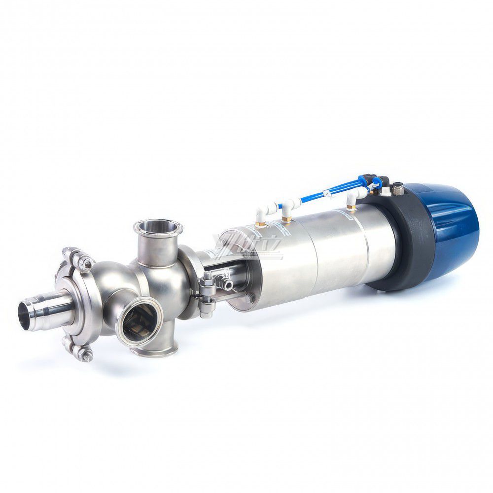 YOULI Hygienic Food Grade Sanitary Stainless Steel 304 316L Intelligent External Cleaning Single Seat Butt Welded Mixproof Valve