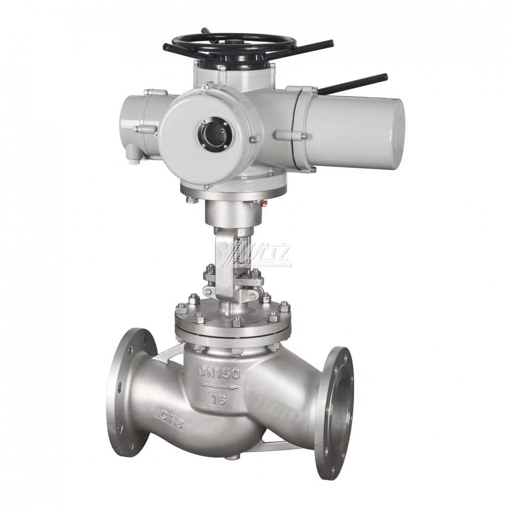 YOULI High Temperature Steam ANSI 150LB 304 316 Stainless Steel 1.6mpa WCB Motorized AC380V Electric Flanged Globe Valve