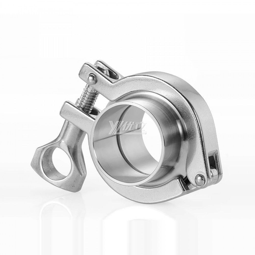 YOULI Hygienic Food Sanitary Stainless Steel 304 SS316L DIN SMS 3A Tri-clamp Pipe Fitting Single Pin Complete Sets Clamp Ferrule