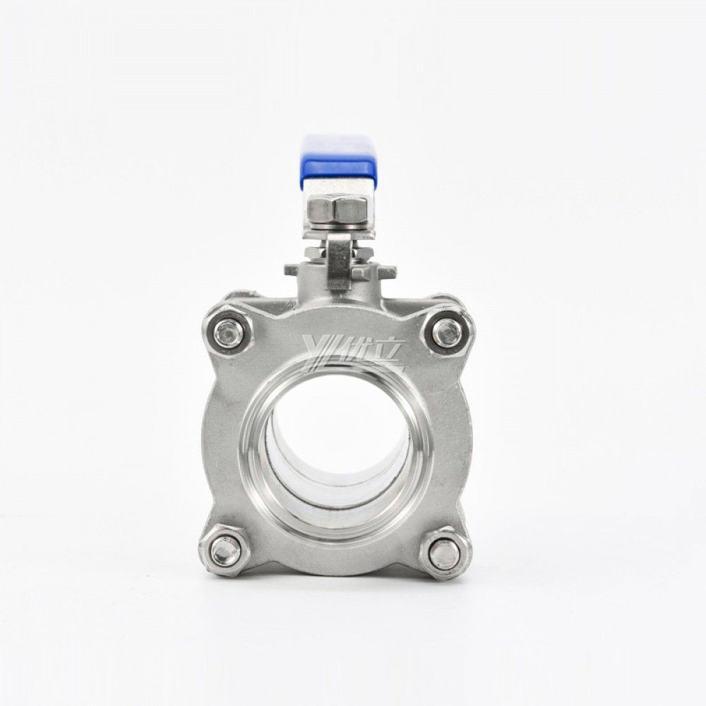 YOULI Stainless Steel High Temperature 1.6mpa 304 316 Clamp Manual 3 Piece Tri-Clamped Discharge Tank Bottom Ball Valve