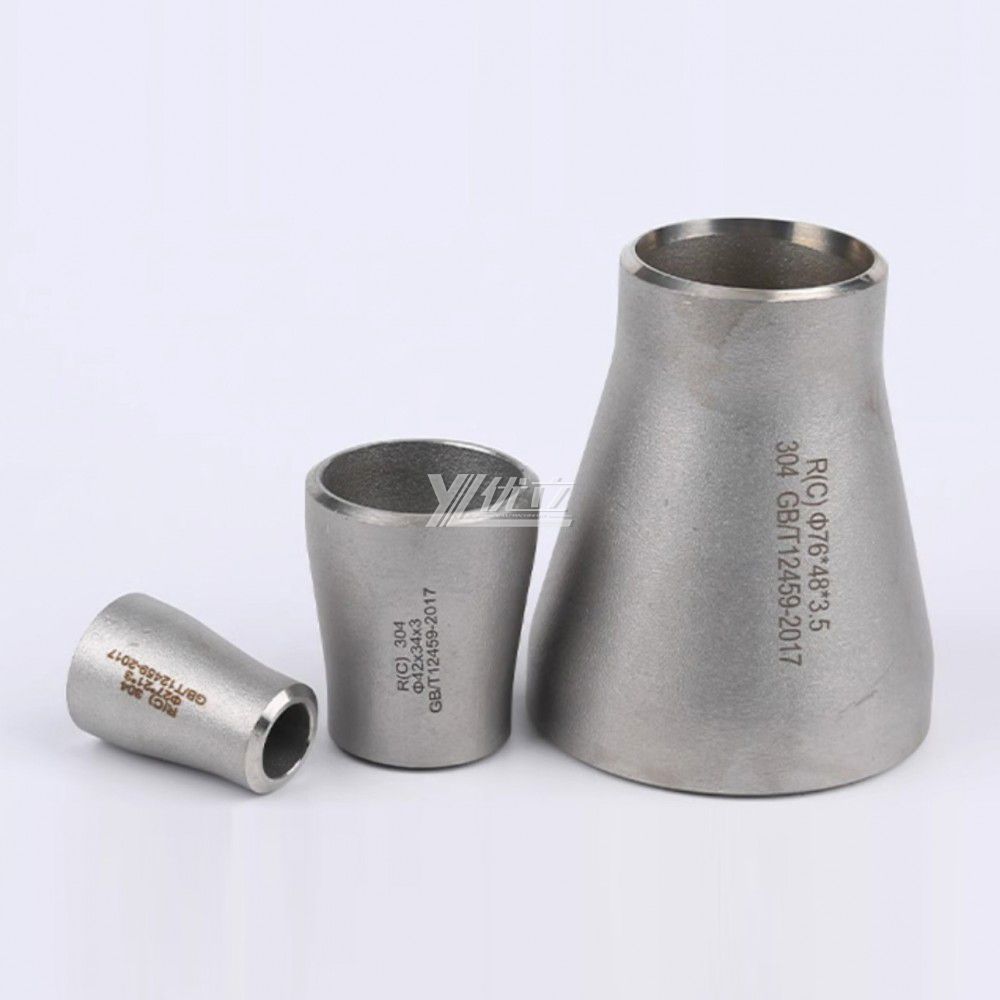 YOULI Shot Blasting Pickling Stainless Steel ANSI SCH40-SCH160  304 SS316L Pipe Fitting Butt Welding Concentric Reducer