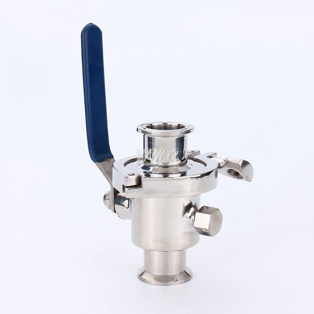 YOULI Hygienic Food Grade Sanitary Stainless Steel 304 316 zero Dead Beverage Milk Drink Manual Tri Clamed Ball Valve