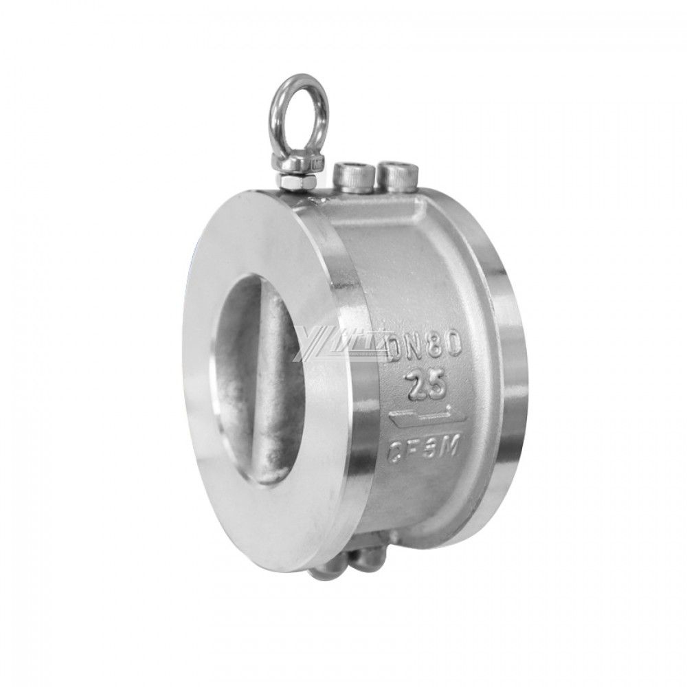 YOULI Vertical or Horizontal H77X H76W ANSI 150LB Stainless Steel 304 316 JIS 10K 1.6mpa WCB Butterfly Type Wafer Check Valve