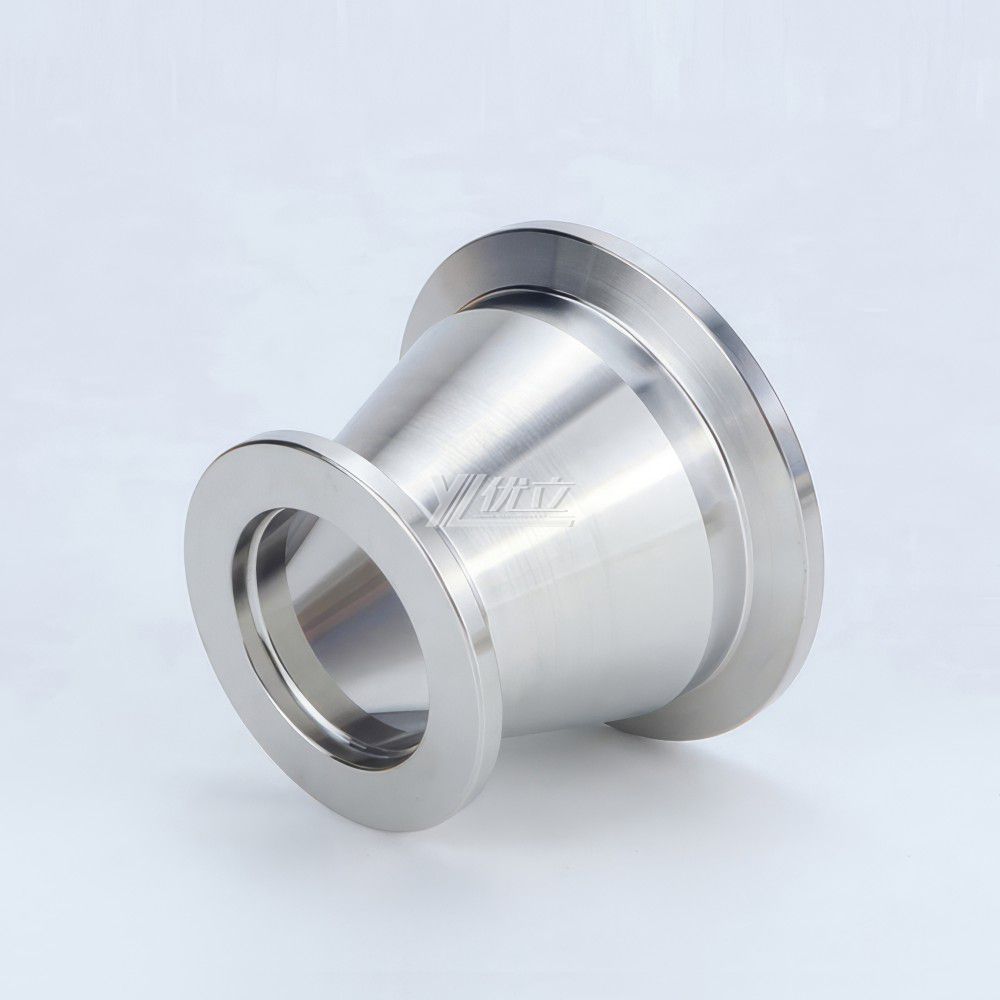 YOULI Hygienic Food Grade Sanitary Stainless Steel 304 SS316L  KF25 KF40 KF50 Tri-clamp Pipe Fitting  Vacuum Concentric Reducer