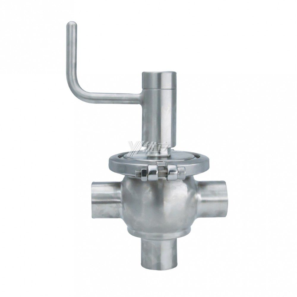 YOULI Best-in-Class Hygienic Food Grade Sanitary Stainless Steel 304 316L Manual T Type Welded Cut-off Globe Stop Valve