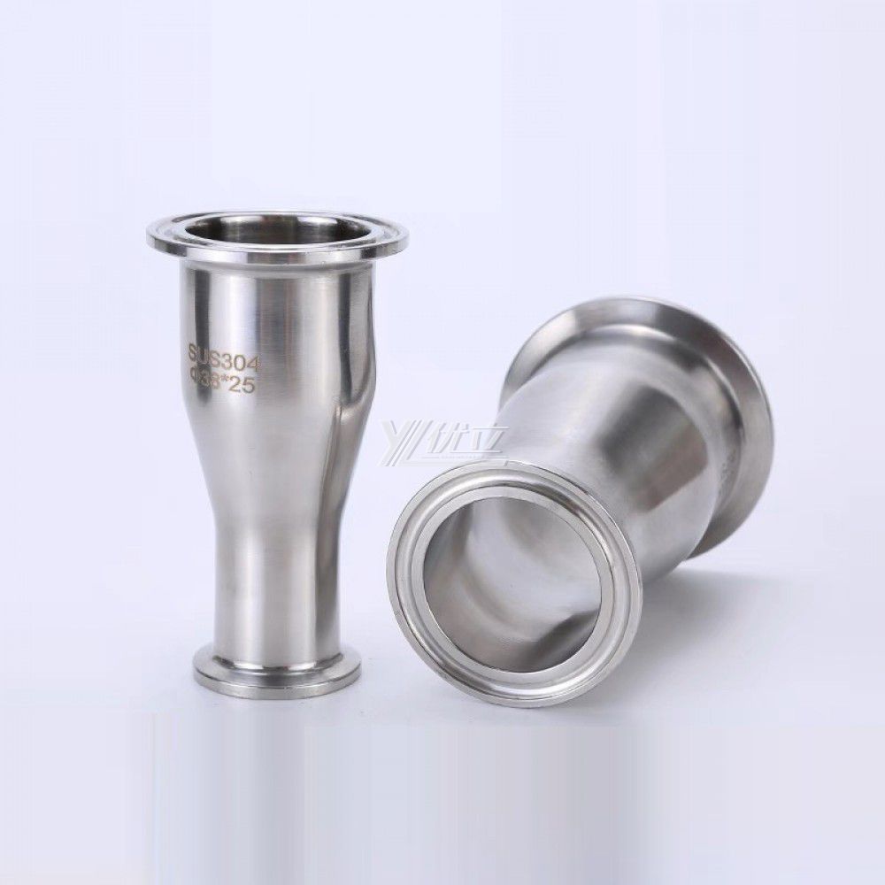YOULI Hygienic Food Grade Sanitary Stainless Steel 304 SS316L 3A SMS DIN ISO Welded Pipe Fitting Concentric Clamped Reducer