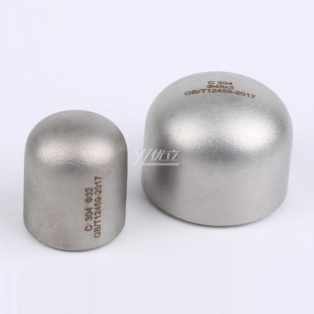 YOULI Industrial Shot Blasting Pickling Stainless Steel ANSI SCH40-SCH160  304 SS316L Pipe Fitting Oval End Head