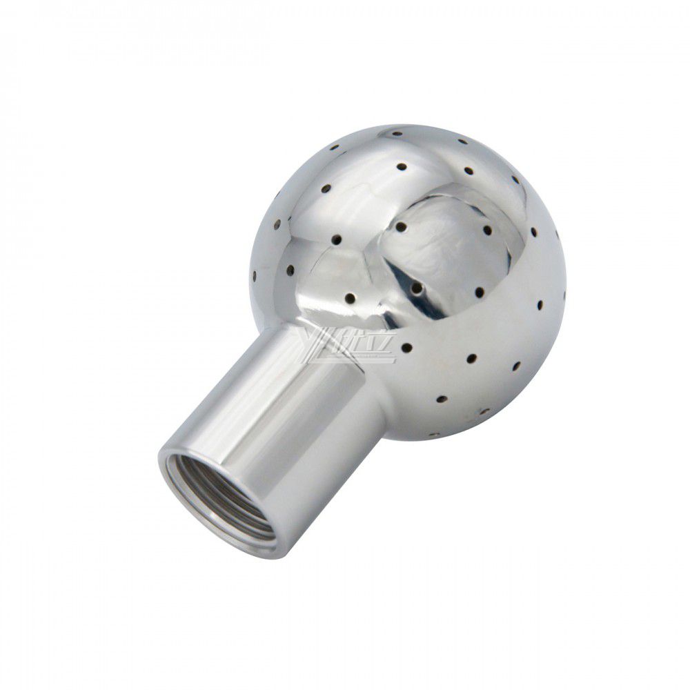 YOULI Hygienic Food Grade Sanitary Bolted Tank Cleaning Stainless Steel 304 SS316L Threaded Nozzle Fixed Cleaning Spray Ball