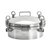YOULI Hygienic Food Grade SS 304 316L Stainless Steel 0-6bar Cover Pressure Tanks Sanitary Round Outward Manhole Manway