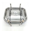 YOULI Hygienic Food Grade SS 304 316L Stainless Steel Cover Pressure Tanks Sanitary Double Lock Rectangular Manhole Manway
