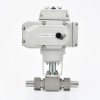YOULI Hydraulic Pressure 6000psi PN500304 316 Stainless Steel DC24V KHB High Pressure Electric Union Butt Welded Ball Valve
