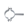 YOULI Stainless Steel 304 Pipe Fittings Tri Clamp Tube Hex Pipe Holder With Solid Rod Handle Bar Welded Round Pipe Holder