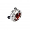 YOULI Hygienic Food Sanitary Stainless Steel 3A/SMS/DIN 304 316 Silicon Lever Handle Manual Male Threaded Welded Butterfly Valve