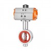 YOULI Top-Quality AT63 Hygienic Food Grade Stainless Steel 304 316L Sanitary Spring Return Pneumatic Wafer Butterfly Valve