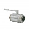 YOULI Hygienic Food Grade Sanitary Stainless Steel  304 316L Milk Drink  Manual Heavy Straight Two Way Male Threaded Ball Valve