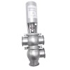 YOULI Hygienic Food Grade Sanitary Stainless Steel 304 316L Stop Pneumatic TL Type Tri Clamped  Reversing Divert Valve