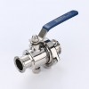 YOULI Hygienic Food Grade Sanitary Stainless Steel 304 316 zero Dead Beverage Milk Drink Manual Tri Clamed Ball Valve