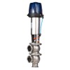 YOULI Hygienic Food Grade Sanitary Stainless Steel 304 316L Intelligent Pneumatic LL Type Tri Clamped  Reversing Divert Valve