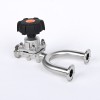 YOULI Hygienic Food Grade Sanitary Stainless Steel 316L Pharmaceutical Biological Manual U Type Tri Clamped Diaphragm Valve