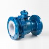 YOULI Stainless Steel ANSI 150LB 304 316 JIS 10K 1.6mpa WCB Fluorine Lining F4 F46 PFA Manual Flanged Ball Valve