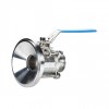 YOULI Hygienic Food Grade Sanitary Stainless Steel 304 316L Milk Drink Bio Pharmaceutical 3PC Clamped Tank Bottom Ball Valve