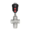 YOULI Stainless Steel Steam High Temperature 1.6mpa 304 316 BSP NPT  T Type  Pneumatic 3 Way Female Threaded Angle Seat Valve
