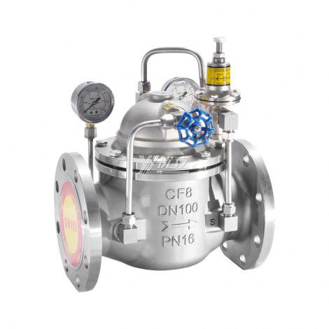YOULI 200X ANSI 150lb Pn16-pn64 304 316 WCB Hydraulic Water Level Control Pilot-operated Adjustable Pressure Relief Valve