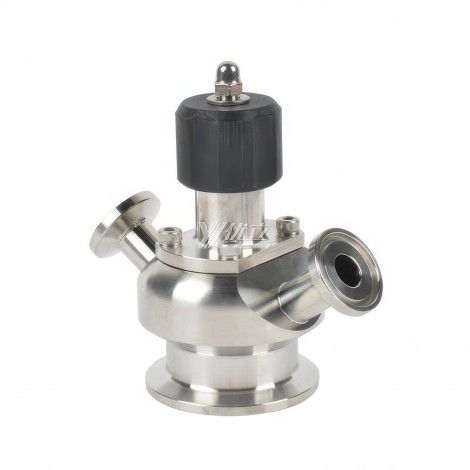 YOULI  Hygienic Food Grade Sanitary Stainless Steel 304 316 Double Clamp Manual Sterile Tri-Clamped Sample Valve
