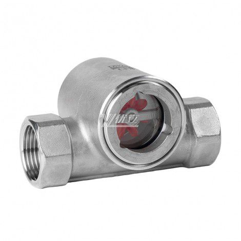 YOULI BSP NPT BSPT Screw Stainless Steel 304 316L Carbon Steel WCB Water Flow Indicator Female Threaded Impeller Sight Glass