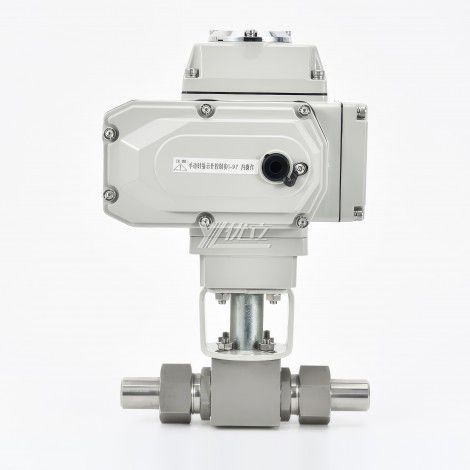 YOULI Hydraulic Pressure 6000psi PN500304 316 Stainless Steel DC24V KHB High Pressure Electric Union Butt Welded Ball Valve