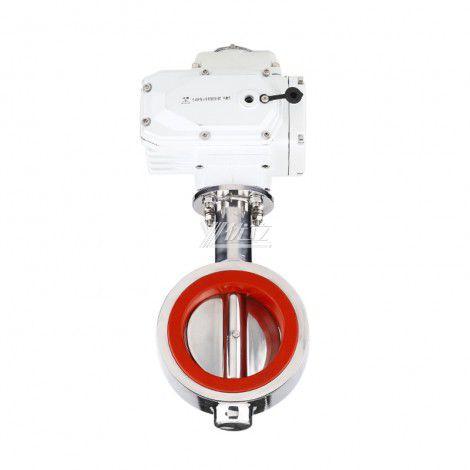 YOULI Hygienic Food Grade Stainless Steel 3A/SMS/DIN 304 316L Motorized DC24V Sanitary Electric Wafer Butterfly Valve