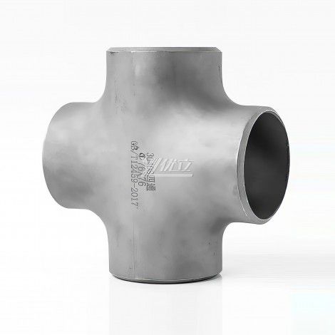 YOULI Industrial Shot Blasting Pickling Stainless Steel ANSI SCH40-SCH160 304 SS316L 4 Way Pipe Fitting Butt Welding Equal Cross