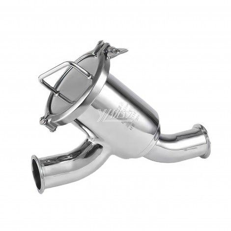 YOULI Top-Quality Hygienic Food Grade SS 304 316L Stainless Steel Sanitary 90 Bend Type No Retention Clamped Filter
