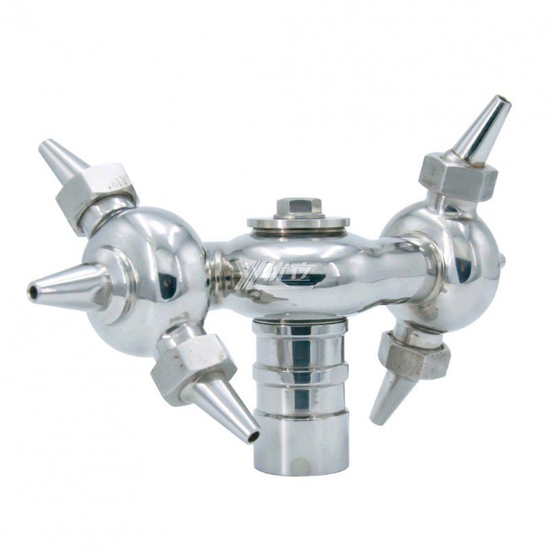 YOULI Food Grade Sanitary 360 Degree CIP Nozzle Tank Cleaning Stainless Steel 304 SS316L Threaded Rotary Cleaning Spray Ball