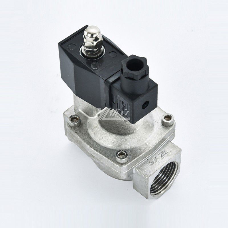 YOULI SLP Stainless Steel 304 316 Two Way Npt Bsp AC220V DC24V Water Oil Gas Straight Female Thread Pilot Solenoid Valves