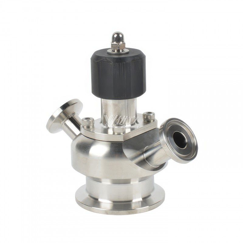YOULI  Hygienic Food Grade Sanitary Stainless Steel 304 316 Double Clamp Manual Sterile Tri-Clamped Sample Valve