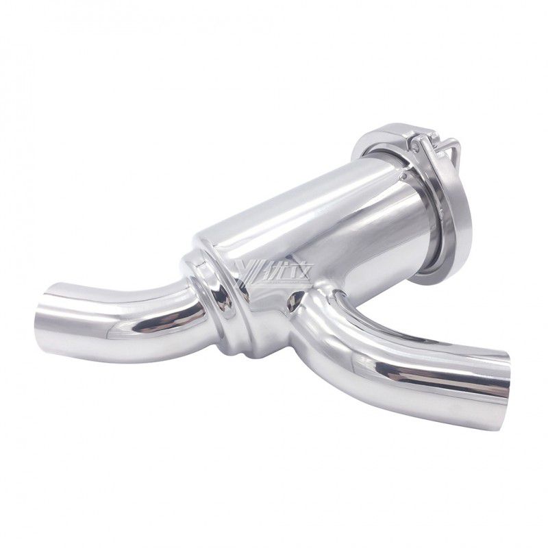 YOULI Top-Quality Hygienic Food Grade SS 304 316L Stainless Steel Sanitary 90 Bend Type No Retention Filter