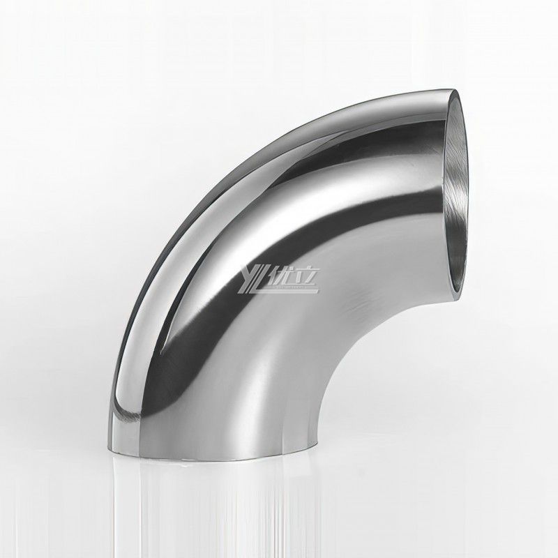 YOULI Hygienic Food Grade Sanitary Stainless Steel 304 SS316L 3A SMS DIN ISO Pipe Fitting 45 Degrees Welded Elbow