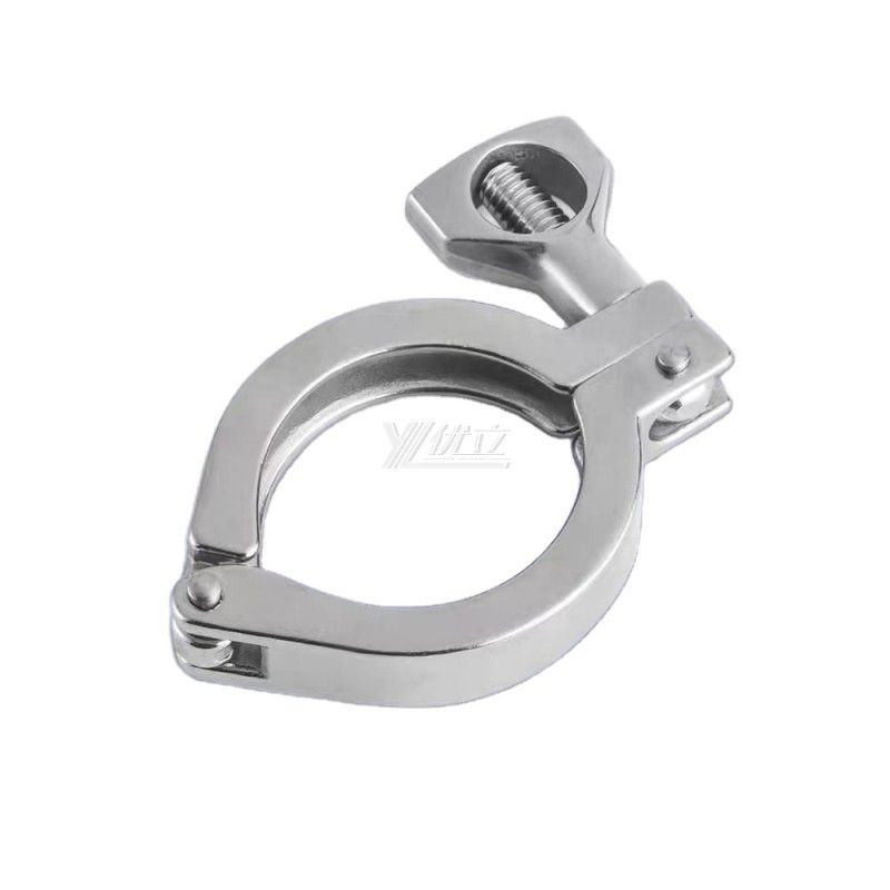 YOULI Hygienic Food Grade Sanitary Stainless Steel 304 SS316L DIN SMS 3A Tri-clamp Pipe Fitting Single Pin Clamp