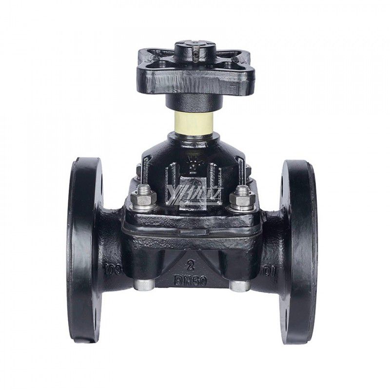 YOULI EG41J Stainless Steel BS ANSI 150LB 304 316 Cast Iron  WCB Manual Rubber Lined Flange Diaphragm Valve