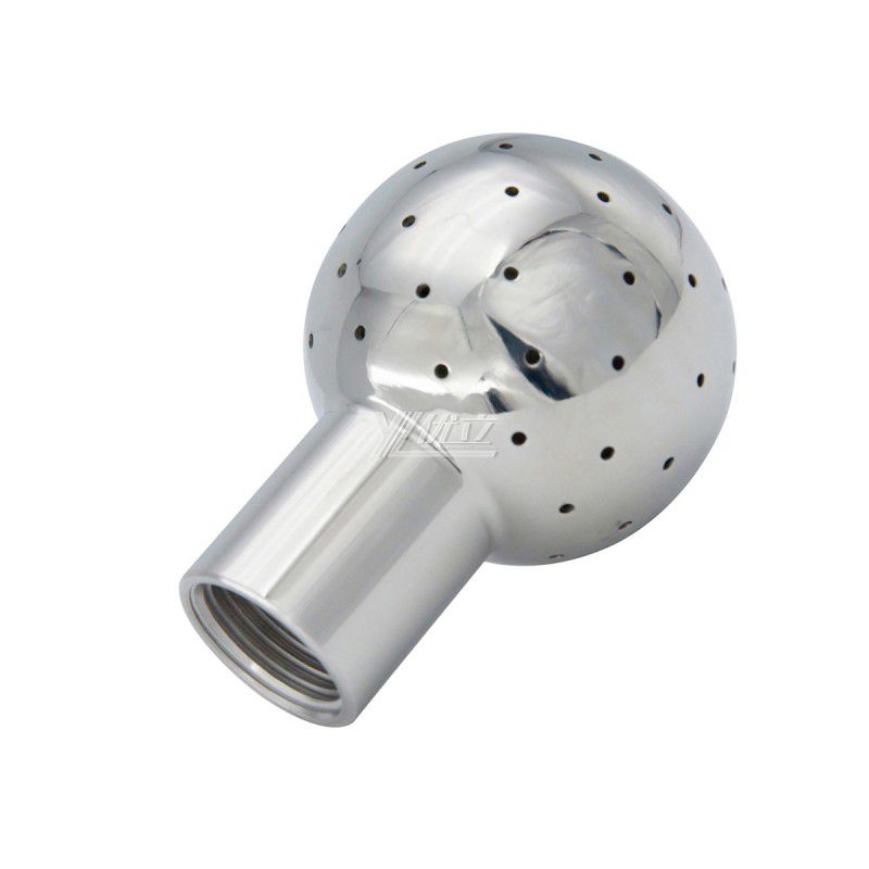 YOULI Hygienic Food Grade Sanitary Bolted Tank Cleaning Stainless Steel 304 SS316L Threaded Nozzle Fixed Cleaning Spray Ball