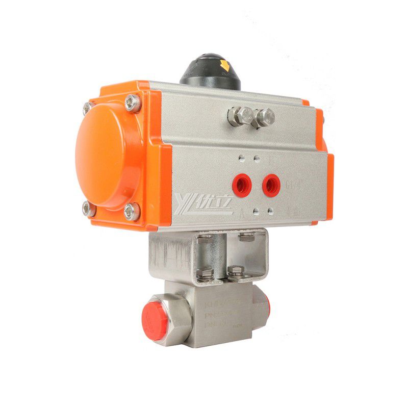YOULI High Temperature NPT BSP 6000psi Stainless Steel 304 316 WCB KHB High Pressure Pneumatic Female Threaded Ball Valve