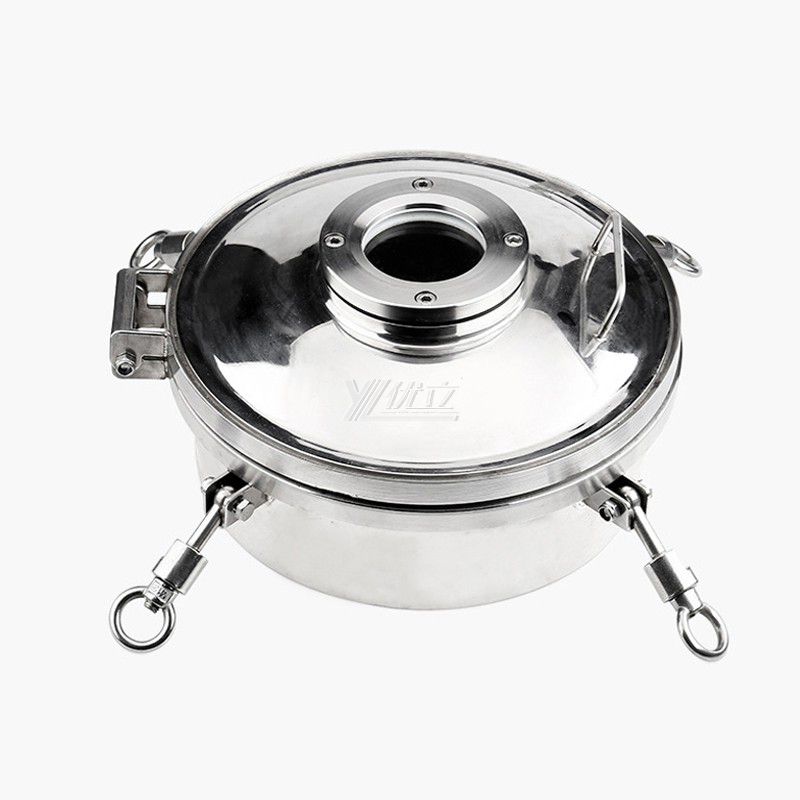 YOULI Hygienic Food Grade SS 304 316L Stainless Steel 1-3BAR Sight Glass Pressure Tanks Sanitary Round Manway Manhole