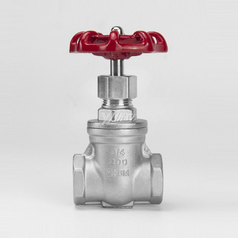 YOULI High Quality High Temperature Z15W 200wog Pn16 Stainless Steel 304 316 BSP NPT Female Threaded Gate Valve