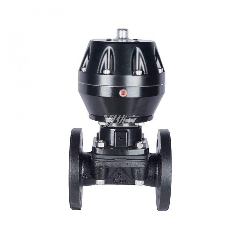 YOULI ANSI 150LB EG641J Stainless Steel 304 316 1.6mpa WCB Rubber Lined Pneumatic Flange Diaphragm Valve