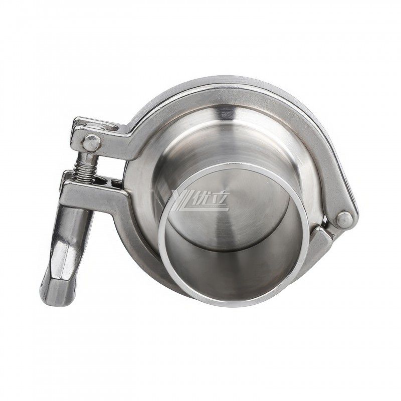 YOULI Hygienic Food Grade Sanitary Stainless Steel 304 DIN SMS 3A Tri-clamp Pipe Fitting Complete Sets Long Clamp Ferrule Blind