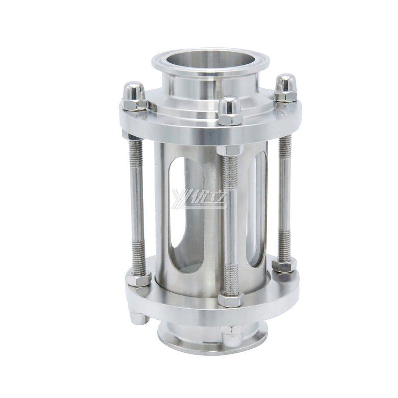YOULI Best-in-Class Hygienic Food Grade Sanitary Stainless Steel 304 316L Protective Flow Straight Tri Clamped Sight Glass