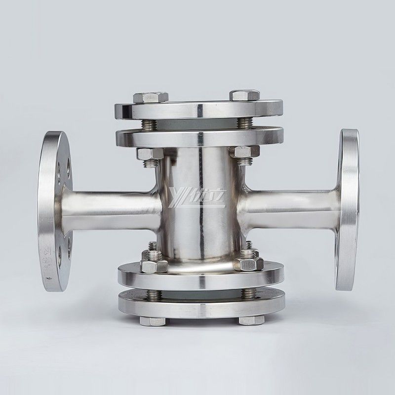 YOULI Easy-to-Install Industry ANSI 150LB 304 316 Stainless Steel Ss JIS 10K 1.6mpa WCB Four Way Flange Mirror Sight Glass