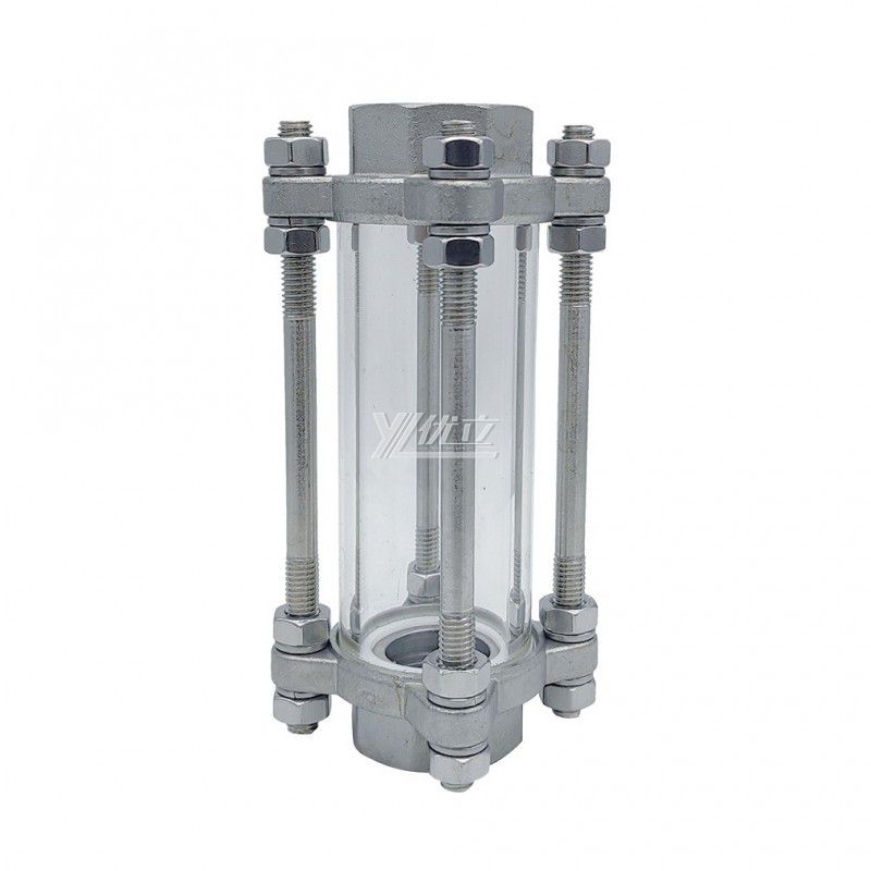 YOULI High Quality BSP NPT BSPT Screw  Stainless Steel 304 316L Flow Straight Female Threaded Sight Glass